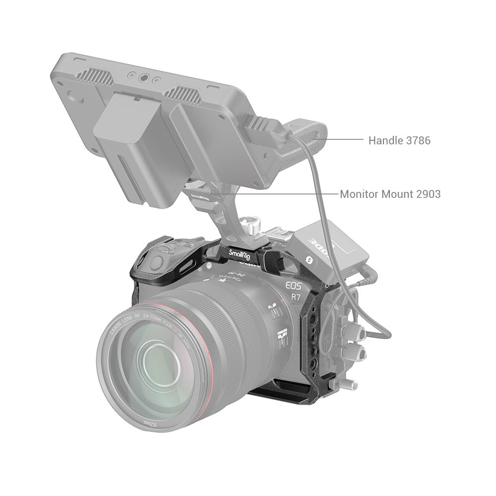 SmallRig “Black Mamba” kavez za Canon EOS R7 4003 - 7